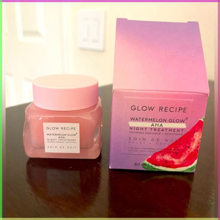 Glow Recipe Watermelon Glow AHA Night Treatment – Smooth & Radiant Skin Overnight