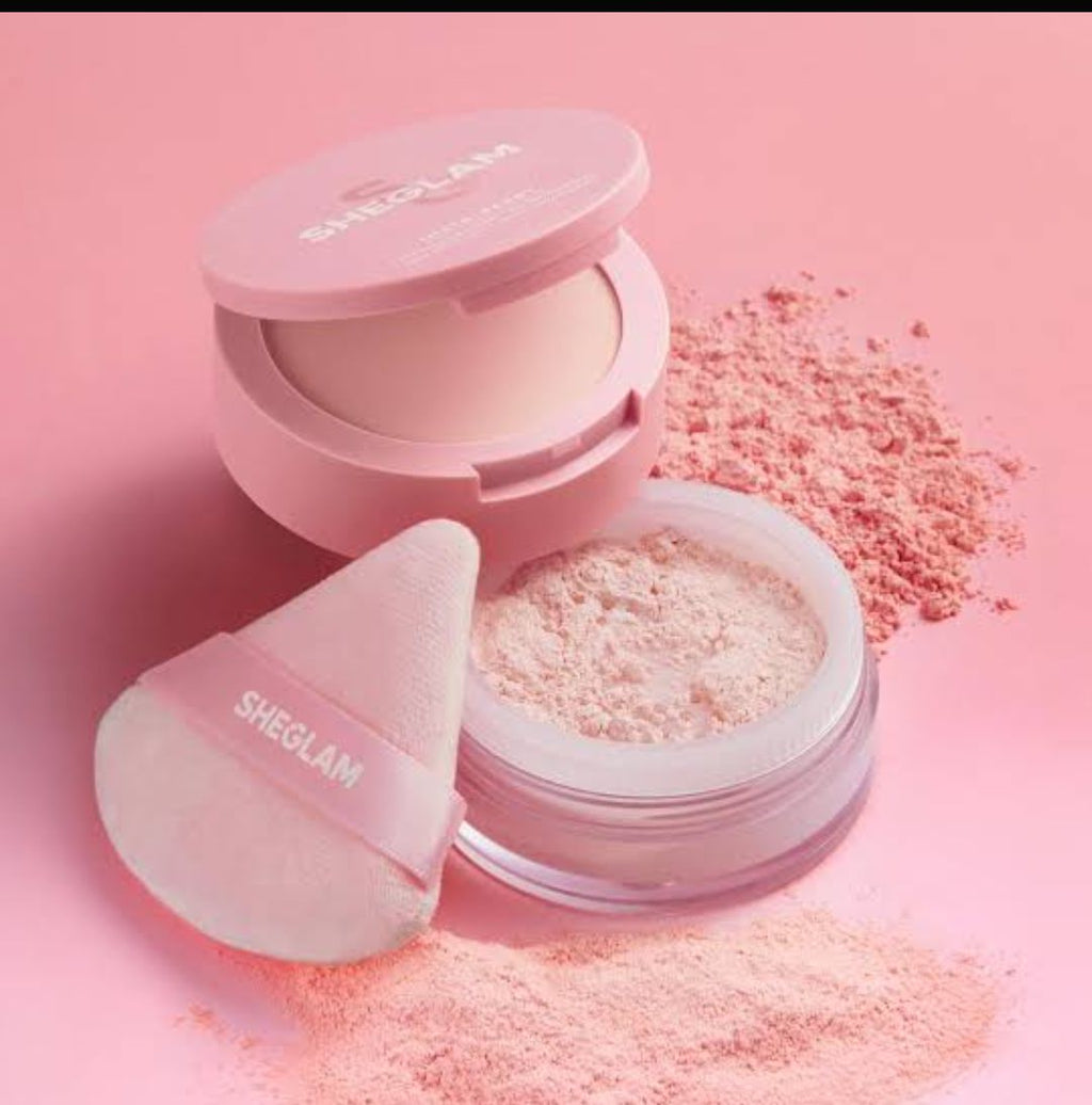 Sheglam Insta Ready 2-in-1 Loose & Pressed Powder – Matte Finish & Smooth Setting