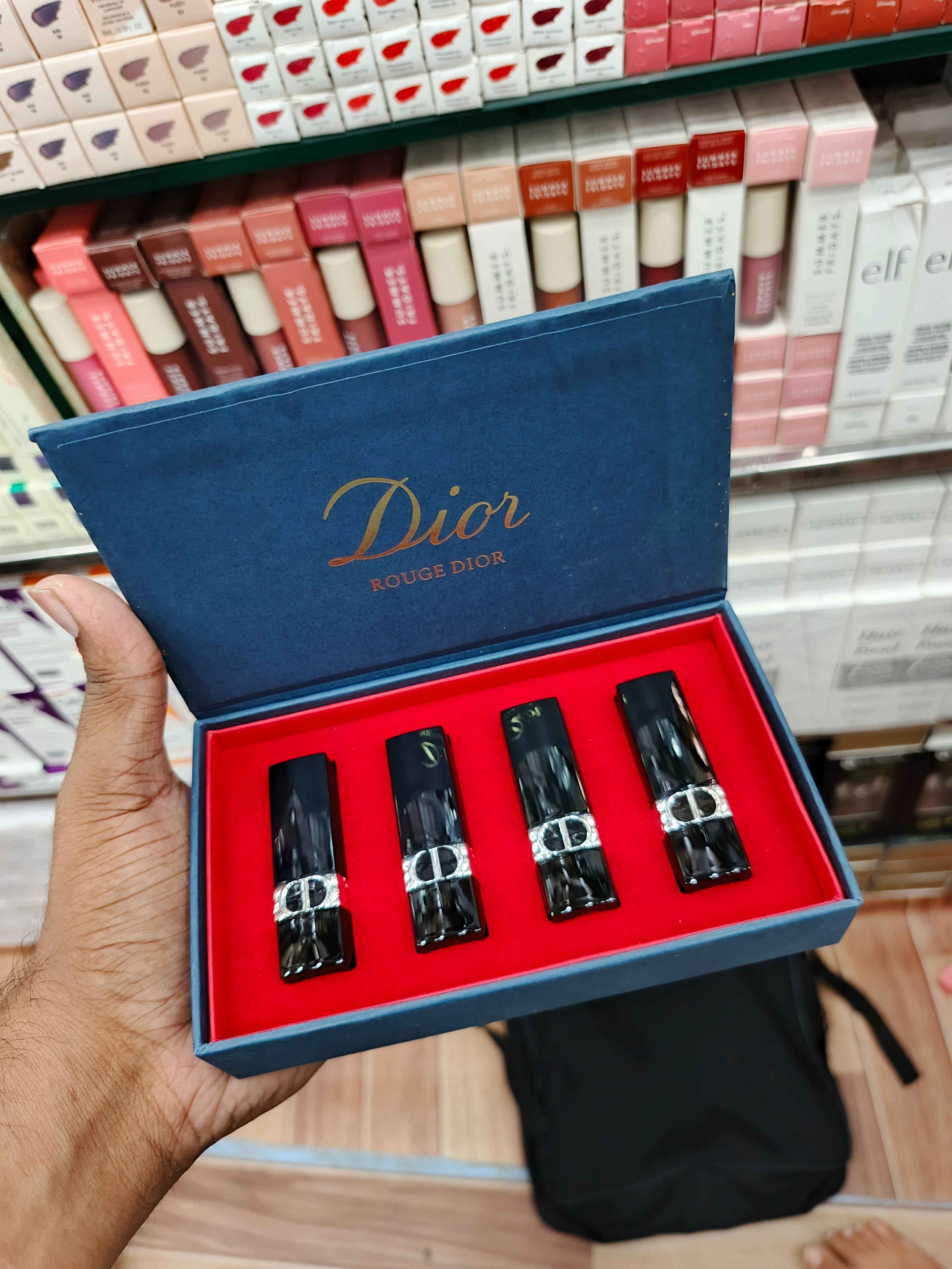 Dior Lipstick Set – Luxury High-Pigment Lipsticks with Hydrating Formula & Long-Lasting Color (Gift Box)