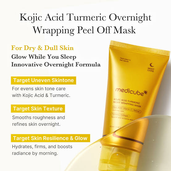 Medicube Kojic Acid & Turmeric Night Wrapping Mask – Brightening Overnight Care