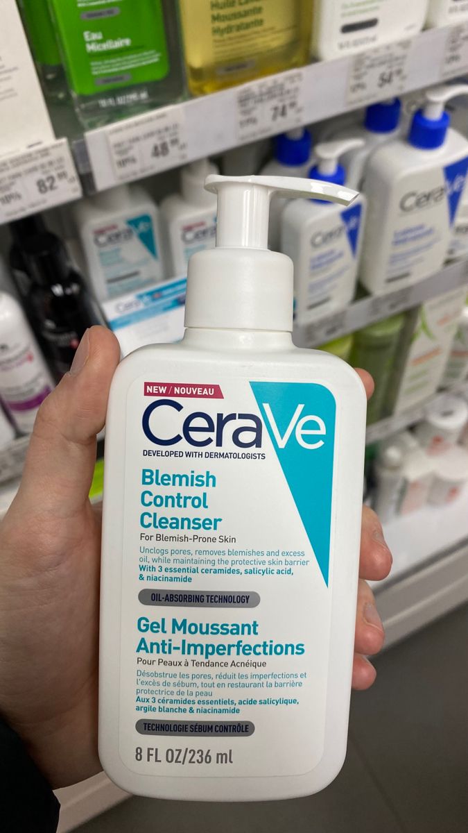 CeraVe Blemish Control Cleanser – Clear Skin, Gentle Care