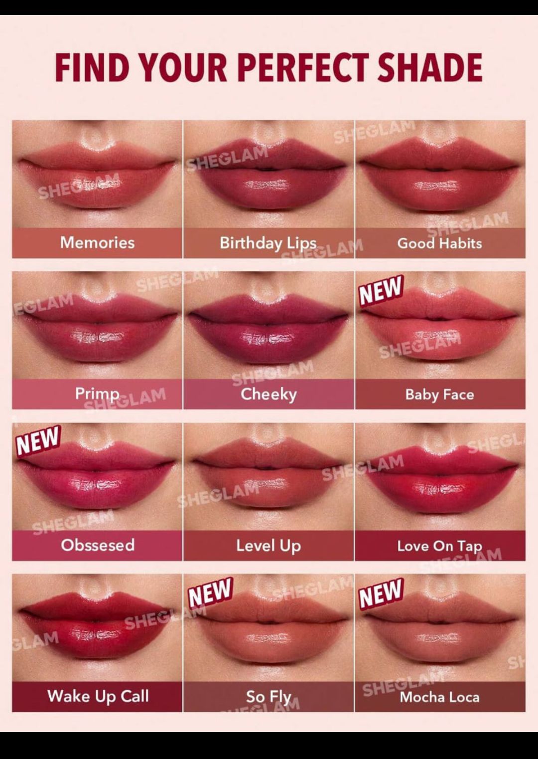 SHEGLAM Lip stain | High Shine, Long Lasting.