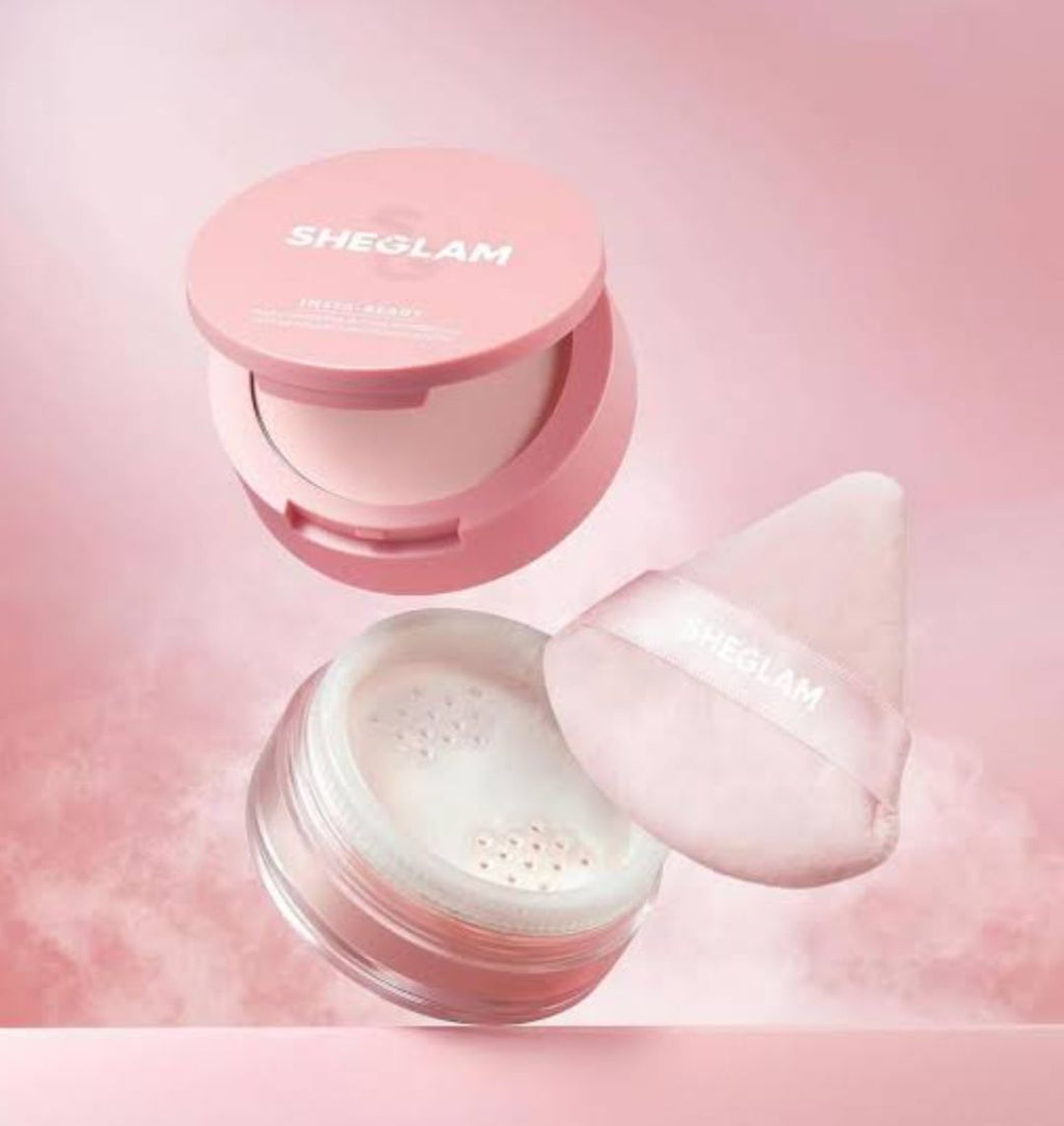 Sheglam Insta Ready 2-in-1 Loose & Pressed Powder – Matte Finish & Smooth Setting