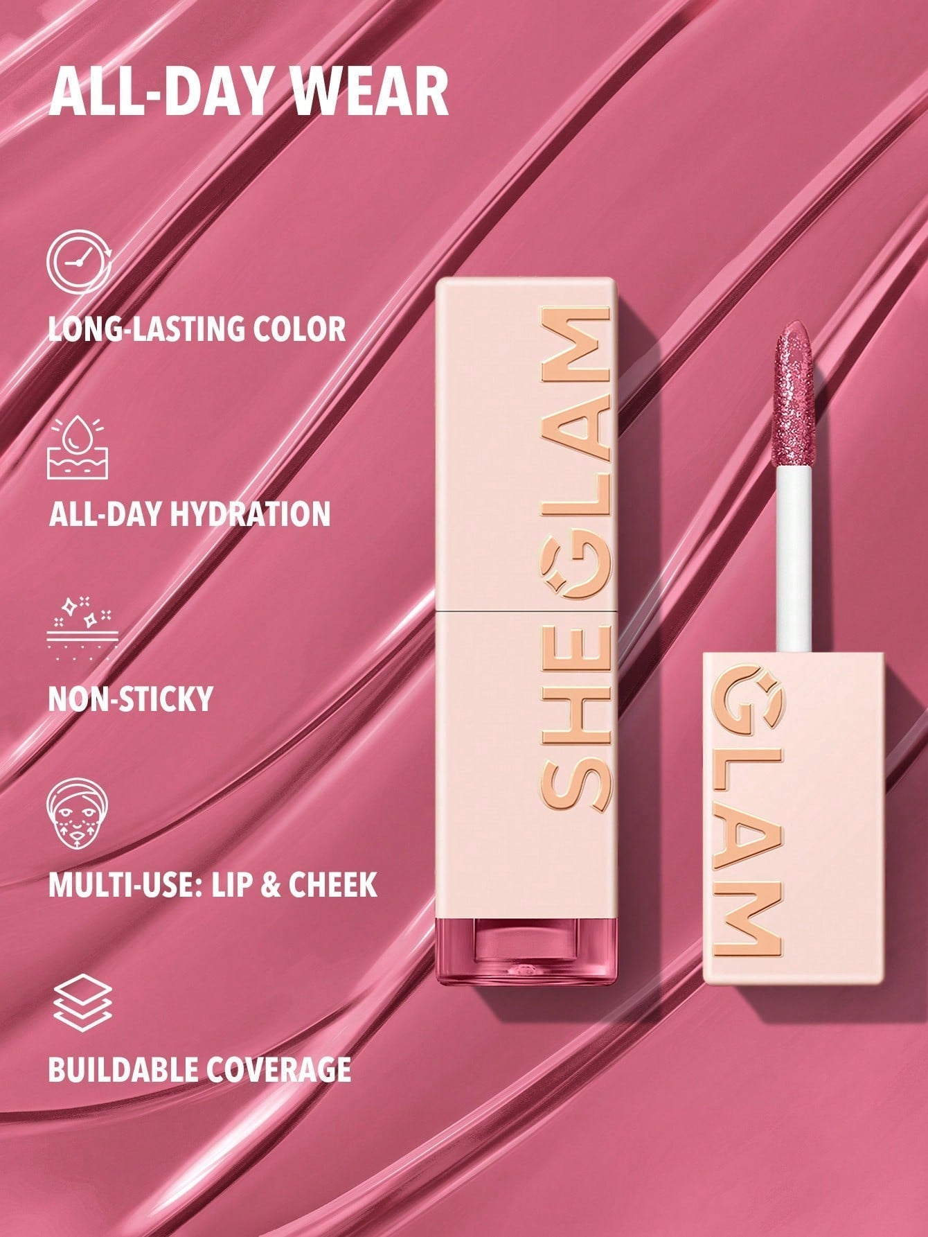 SHEGLAM Lip stain | High Shine, Long Lasting.