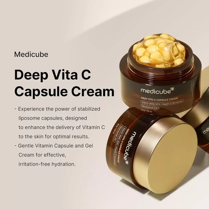 Medicube Deep Vitamin C Capsule Cream – Brighten, Repair & Glow